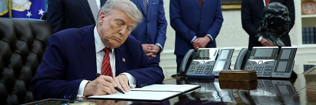 President Trump Signs Executive Orders At The White House